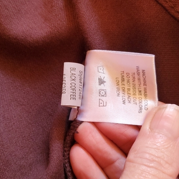 Lila Ryan Brown Black Coffee Soft Denim Button-down Sz. XXL Jacket NWOT - Picture 9 of 10